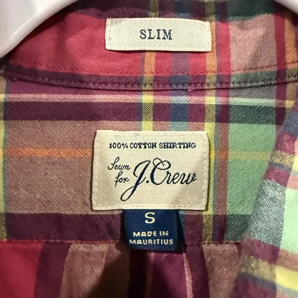 Jcrew Men's Madras Shirt